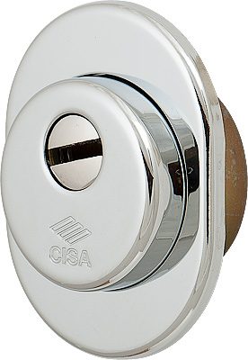 Броненакладка Cisa на цилиндр 06.470.00.18 (06.480.00.0 + 06.483.00.0.18 + 06.483.61.0.18) (ХРОМ)