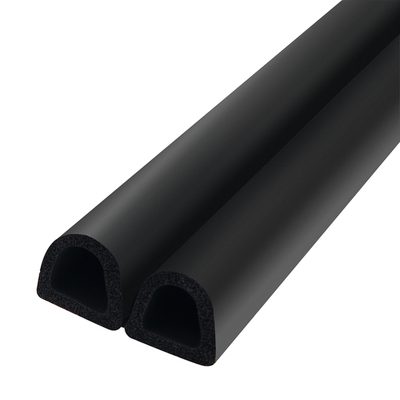Самоклеящийся Trelleborg уплотнитель, профиль D-100 9x8 мм, черный (бобина 100 м)